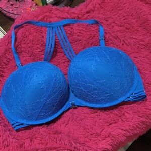 Vibrant Blue VS VICTORIAS SECRET SZ 38C BOMBSHELL PLUNGE